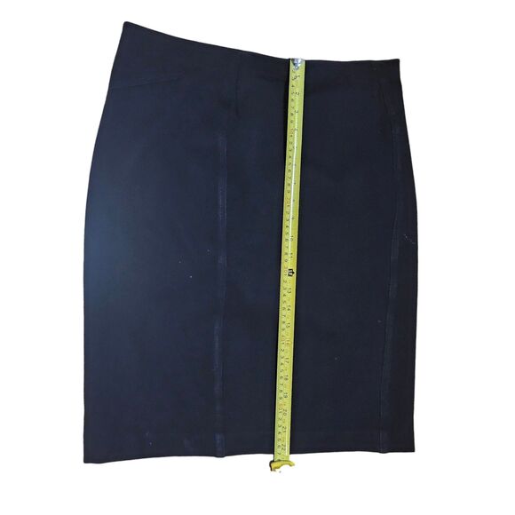 EUC Ann Taylor Women’s Black Pencil & Straight Elastic Waistband Skirt Size 10T - Picture 7 of 9